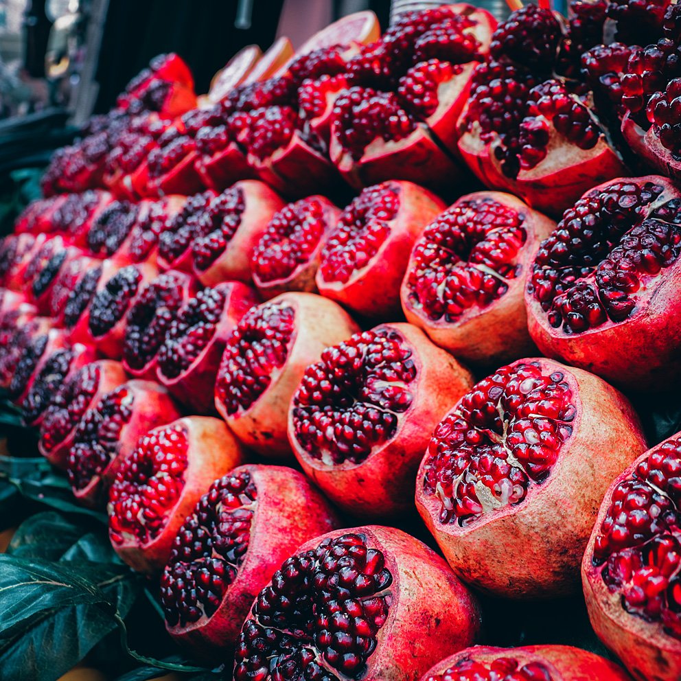 Detailní pohled na vůni Pomegranate